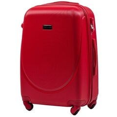 Красный чемодан среднего размера VOYAGE цена и информация | Чемоданы, дорожные сумки | pigu.lt
