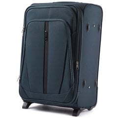 Vidutinis lagaminas Wings Codura, M, tamsiai žalias kaina ir informacija | Lagaminai, kelioniniai krepšiai | pigu.lt