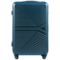 Синий большой чемодан MERLIN цена и информация | Чемоданы, дорожные сумки | pigu.lt