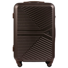 Mažas lagaminas Wings Merlin, S, rudas kaina ir informacija | Lagaminai, kelioniniai krepšiai | pigu.lt