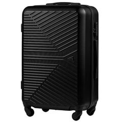 Vidutinis lagaminas Wings Merlin, M, juodas kaina ir informacija | Lagaminai, kelioniniai krepšiai | pigu.lt