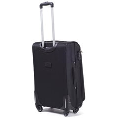 Черный большой чемодан CODURA на 4 колесах цена и информация | Чемоданы, дорожные сумки  | pigu.lt