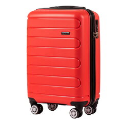 Mažas lagaminas Wings Duraluxe, S, raudonas kaina ir informacija | Lagaminai, kelioniniai krepšiai | pigu.lt