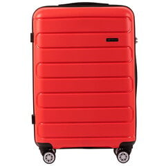 Красный дорожный чемодан DURALUXE, среднего размера цена и информация | Чемоданы, дорожные сумки | pigu.lt