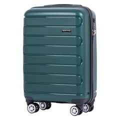 Зеленый чемодан для ручной клади DURALUXE цена и информация | Чемоданы, дорожные сумки  | pigu.lt