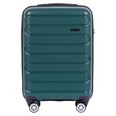 Зеленый чемодан для ручной клади DURALUXE цена и информация | Чемоданы, дорожные сумки  | pigu.lt