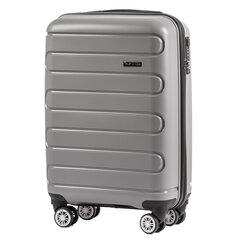 Mažas lagaminas Wings Duraluxe, S, pilkas kaina ir informacija | Lagaminai, kelioniniai krepšiai | pigu.lt