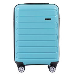 Mažas lagaminas Wings Duraluxe, S, šviesiai mėlynas kaina ir informacija | Lagaminai, kelioniniai krepšiai | pigu.lt