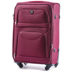 Красный большой чемодан CODURA на 4-х колесах цена и информация | Чемоданы, дорожные сумки | pigu.lt