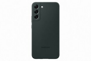 Prekė su pažeista pakuote.Silicone Cover for Samsung Galaxy S22 Plus, Tamsiai žalia kaina ir informacija | Elektronikos priedai ir aksesuarai su pažeista pakuote | pigu.lt