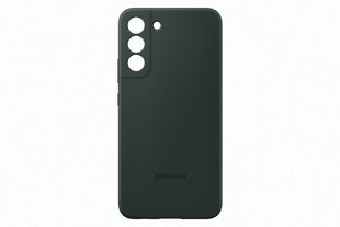 Prekė su pažeista pakuote.Silicone Cover for Samsung Galaxy S22 Plus, Tamsiai žalia цена и информация | Аксессуары для электроники с поврежденной упаковкой | pigu.lt