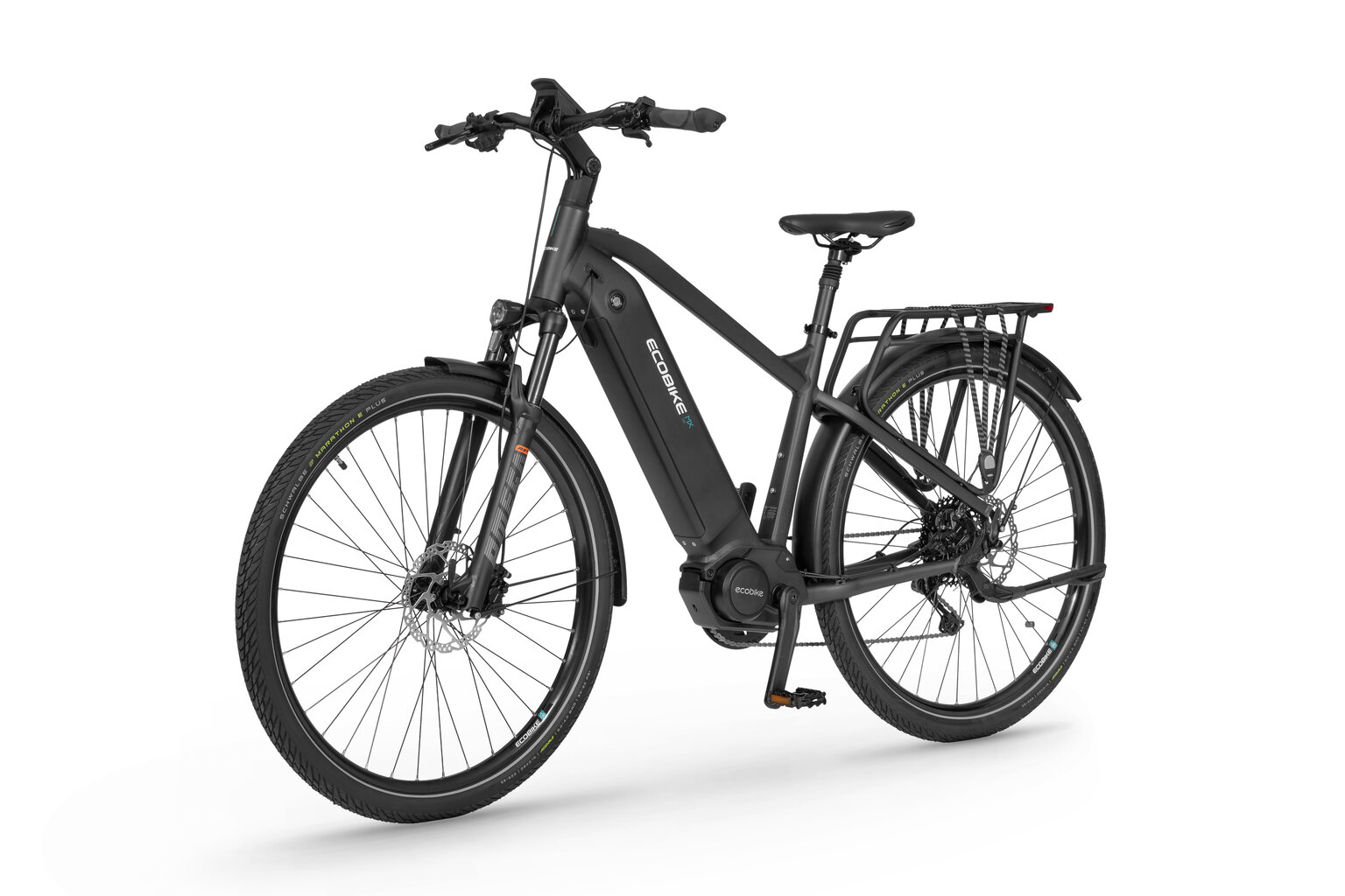 Elektrinis dviratis Ecobike MX 500 21", 17.5Ah, tamsiai pilkas kaina ir informacija | Elektriniai dviračiai | pigu.lt