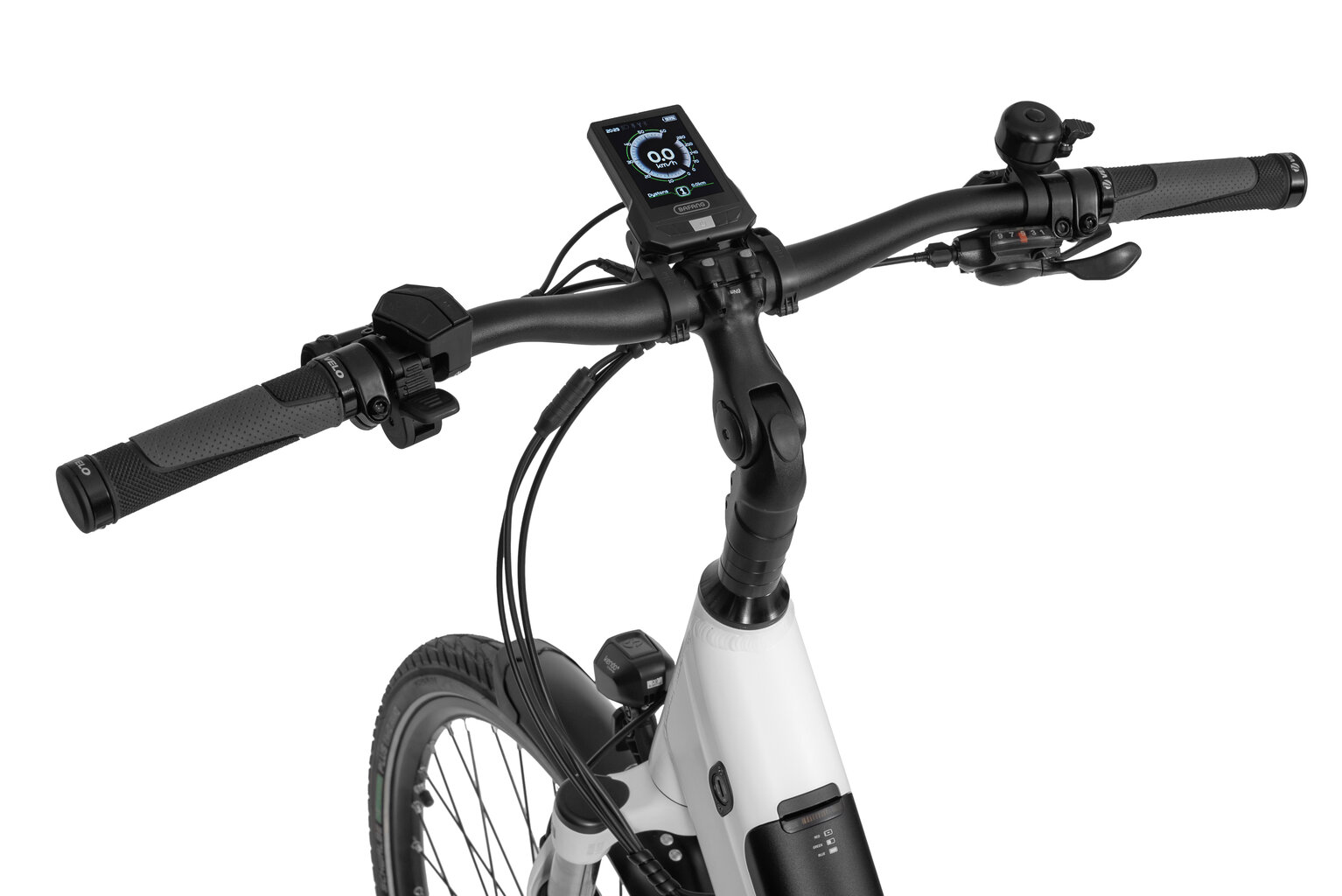 Elektrinis dviratis Ecobike X-Cross 17,5Ah LG 17", 28", baltas kaina ir informacija | Elektriniai dviračiai | pigu.lt