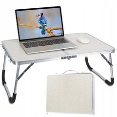 Sulankstomas nešiojamojo kompiuterio stalas Emomo, pilkas kaina ir informacija | Kompiuteriniai, rašomieji stalai | pigu.lt