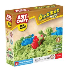 Kinetinio smėlio rinkinys Art Craft Dinosaurs Modeling Play Sand Set kaina ir informacija | Lavinamieji žaislai | pigu.lt