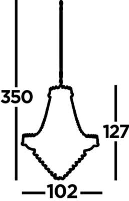 Searchlight pakabinamas šviestuvas Versailles 9112-102GO цена и информация | Pakabinami šviestuvai | pigu.lt