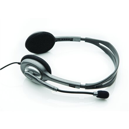 Logitech Stereo Headset H110 981-000271 цена и информация | Ausinės | pigu.lt