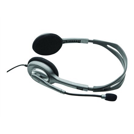 Logitech Stereo Headset H110 981-000271 цена и информация | Ausinės | pigu.lt