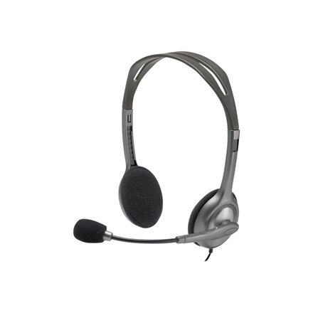 Logitech Stereo Headset H110 981-000271 цена и информация | Ausinės | pigu.lt