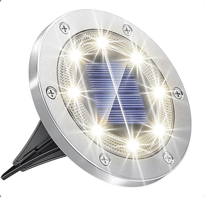 Lauko šviestuvas su saulės baterija, 8 LED цена и информация | Lauko šviestuvai | pigu.lt