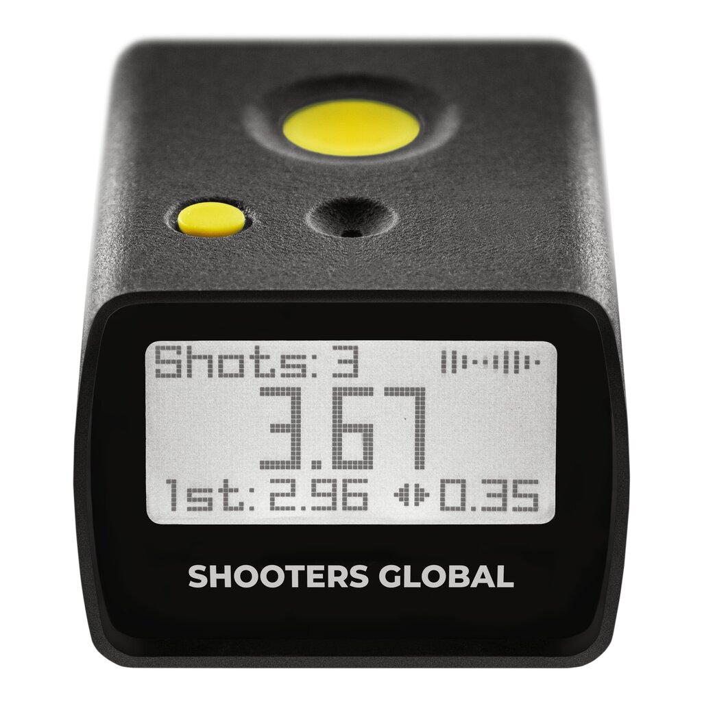 Laikmatis SG Shot Timer Go, juodas kaina ir informacija | Žingsniamačiai, chronometrai, širdies ritmo monitoriai | pigu.lt