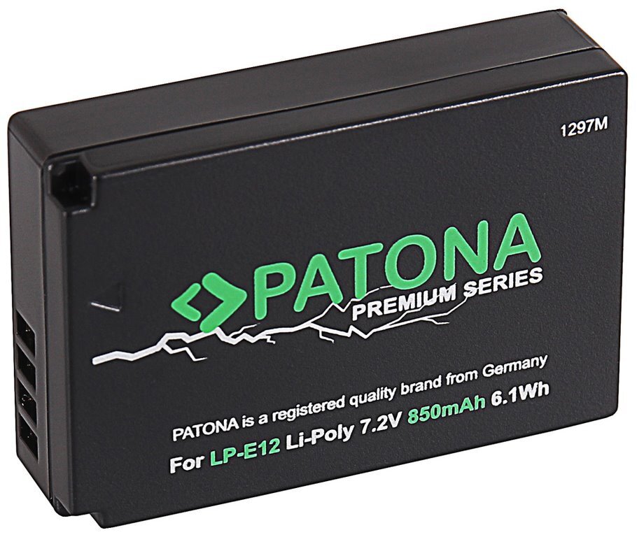 Patona Canon LP-E12 kaina ir informacija | Akumuliatoriai vaizdo kameroms | pigu.lt