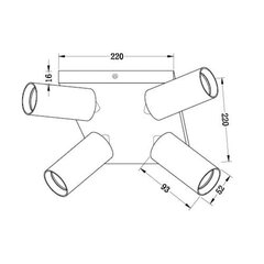 Lux Vivalux pakabinamas šviestuvas SP714-4SQ WH цена и информация | Люстры | pigu.lt