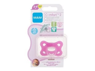 Čiulptukas Comfort MAM, rožinis, 2-6mėn, 1vnt kaina ir informacija | Čiulptukai | pigu.lt