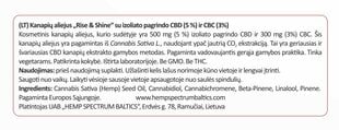 CBD 5% + CBC 3% kanapių aliejus Hemp Spectrum Baltics, 10 ml kaina ir informacija | Eteriniai, kosmetiniai aliejai, hidrolatai | pigu.lt