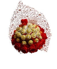 Ferrero White saldumynų puokštė, 375g kaina ir informacija | Saldumynai | pigu.lt