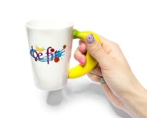 Be fit puodelis su banano rankena, 230 ml kaina ir informacija | Taurės, puodeliai, ąsočiai | pigu.lt