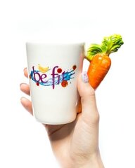 Овощная чашка - морковь без фита цена и информация | Стаканы, фужеры, кувшины | pigu.lt