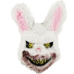 Маска для лица на Хэллоуин, белый кролик цена и информация | Карнавальные костюмы | pigu.lt