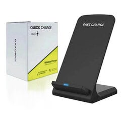 Беспроводное зарядное устройство Deep-Tech Quick Charge 2-Colis QI-04 10W для Apple iPhone, Samsung Galaxy черное цена и информация | Зарядные устройства для телефонов | pigu.lt