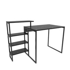 Stalas Asir, 133x60x76,8 cm, juodas kaina ir informacija | Kompiuteriniai, rašomieji stalai | pigu.lt