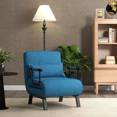 Konvertuojama sofa-lova 4 in 1 Costway, mėlyna kaina ir informacija | Sofos | pigu.lt