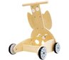 Medinė daugiafunkcinė vaikštynė/vežimėlis su kubeliais Pelėda цена и информация | Žaislai kūdikiams | pigu.lt