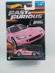 Žaislinis automobilis Hot wheels & Furious Mainline Honda S2000, rožinis kaina ir informacija | Žaislai berniukams | pigu.lt