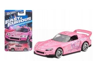 Žaislinis automobilis Hot wheels & Furious Mainline Honda S2000, rožinis kaina ir informacija | Žaislai berniukams | pigu.lt