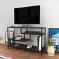 TV stovas Asir, 120x39x75 cm, pilkas/juodas kaina ir informacija | TV staliukai | pigu.lt