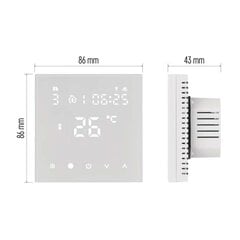 Programuojamas termostatas grindiniam šildymui EMOS GoSmart P56201UF su WIFI kaina ir informacija | Laikmačiai, termostatai | pigu.lt