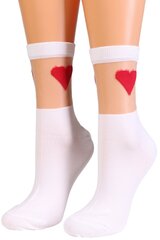 Kojinės moterims Hearty, baltos kaina ir informacija | Moteriškos kojinės | pigu.lt