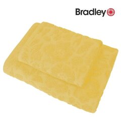 Bradley Полотенце фроте, 70 х 140 см, с узором, желтое, 3 шт цена и информация | Полотенца | pigu.lt