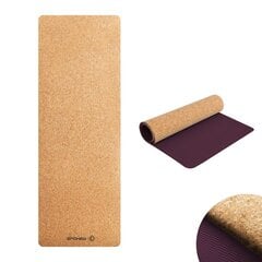 Cork yoga mat Spokey SAVASANA цена и информация | Коврики для йоги, фитнеса | pigu.lt