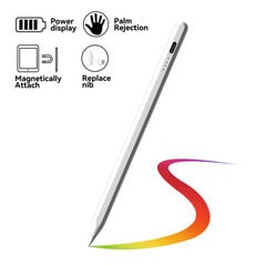 iLike SL3 Aktyvus NIB rašiklis su dideliu jautrumu 1.4mm smulkiam Apple iPad / iPhone Palm atmetimas baltas kaina ir informacija | Išmanioji technika ir priedai | pigu.lt