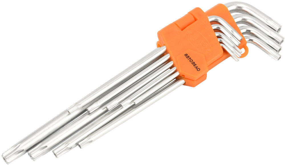 L-tipo TORX raktu rinkinys Prekiu skaicius 9 (AvtoDelo) 39156 kaina ir informacija | Mechaniniai įrankiai | pigu.lt