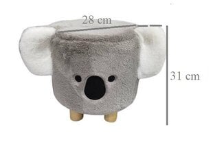 Pufas Koala, pilkas kaina ir informacija | Vaikiški sėdmaišiai, foteliai, pufai | pigu.lt