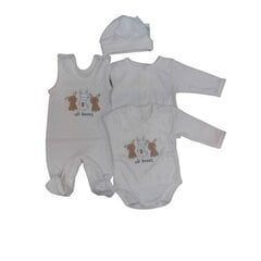 комплект из 4 предметов, размер 62 цена и информация | Комплекты одежды для новорожденных | pigu.lt