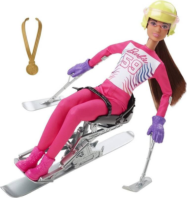 Lėlė Barbie Winter Sports Parolimpietė kaina ir informacija | Žaislai mergaitėms | pigu.lt