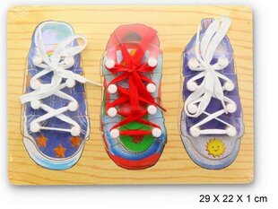 Edukacinis žaislas Susirišk batą цена и информация | Развивающие игрушки | pigu.lt